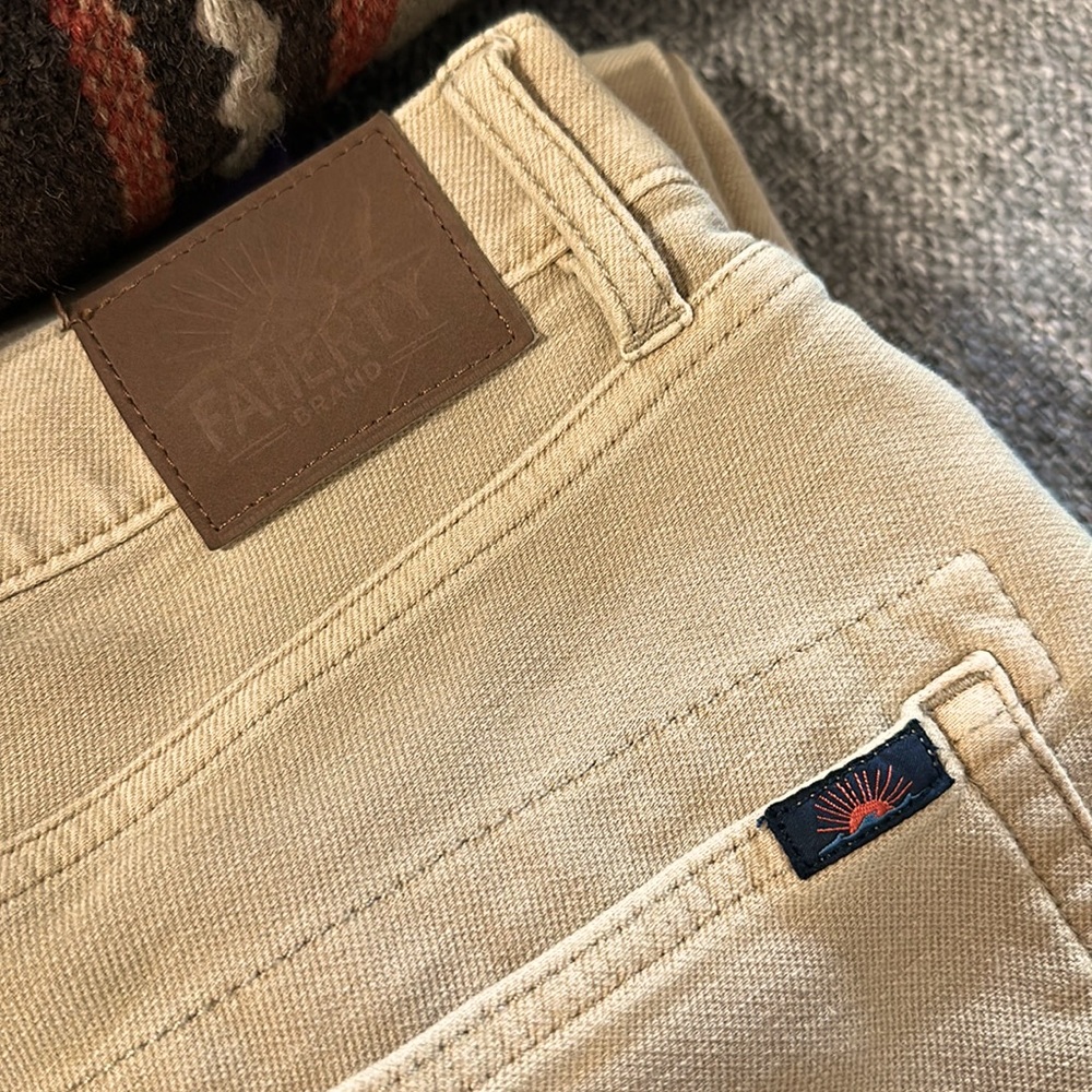 Amazingly comfortable Faherty Stretch Terry 5-Pocket Pants